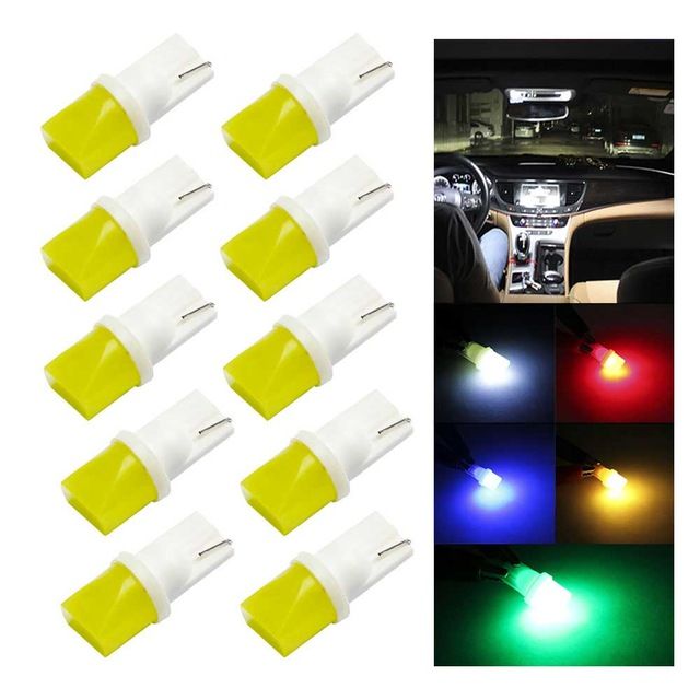 T10 194 168 501 W5W RED AUTO INTERIOR DOME WEDGE LIGHT BULB//BULBS w// 4 X 3MM LED