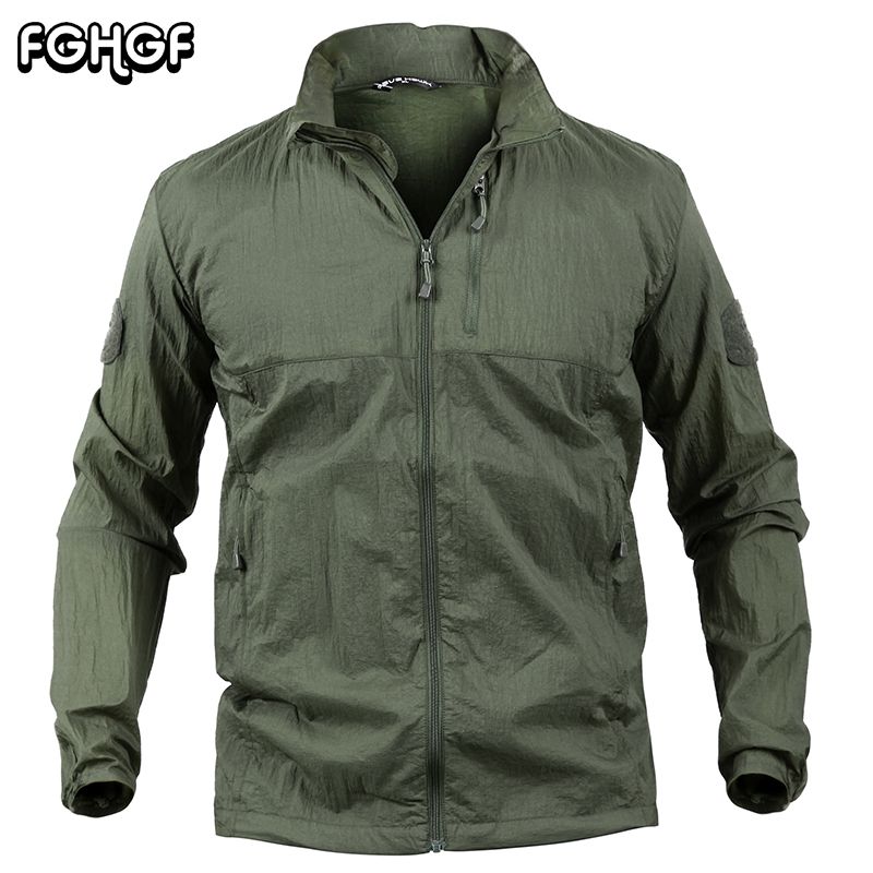 Compra Chaquetas Para Hombres FGHGF Ultralight Chaqueta Impermeable Hombres  Verano Con Capucha Capucha Ejército Táctico Abrigo Abrigo Transpirable UV  Piel Impermeres Barato | Entrega Rápida Y Calidad | Es.Dhgate