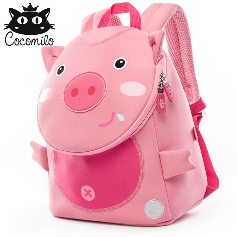 Waterproof Cartoon Backpack Pig 2-6 Ages School Bag Book Rucksack Girl Boy Bag
