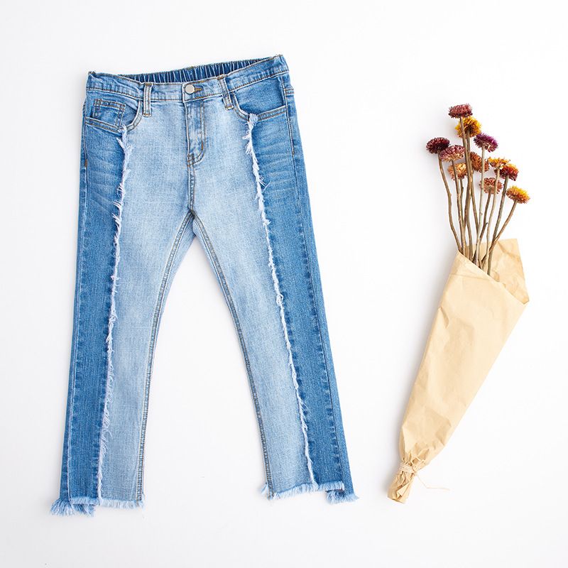 Compra HAYDEN Big Teenage Girl Jeans Pantalones Adolescentes Frayed Hem Skinny  Jeans Juniors Denim Patchwork Pantalones Marca Niños Ropa Primavera Barato  | Entrega Rápida Y Calidad | Es.Dhgate