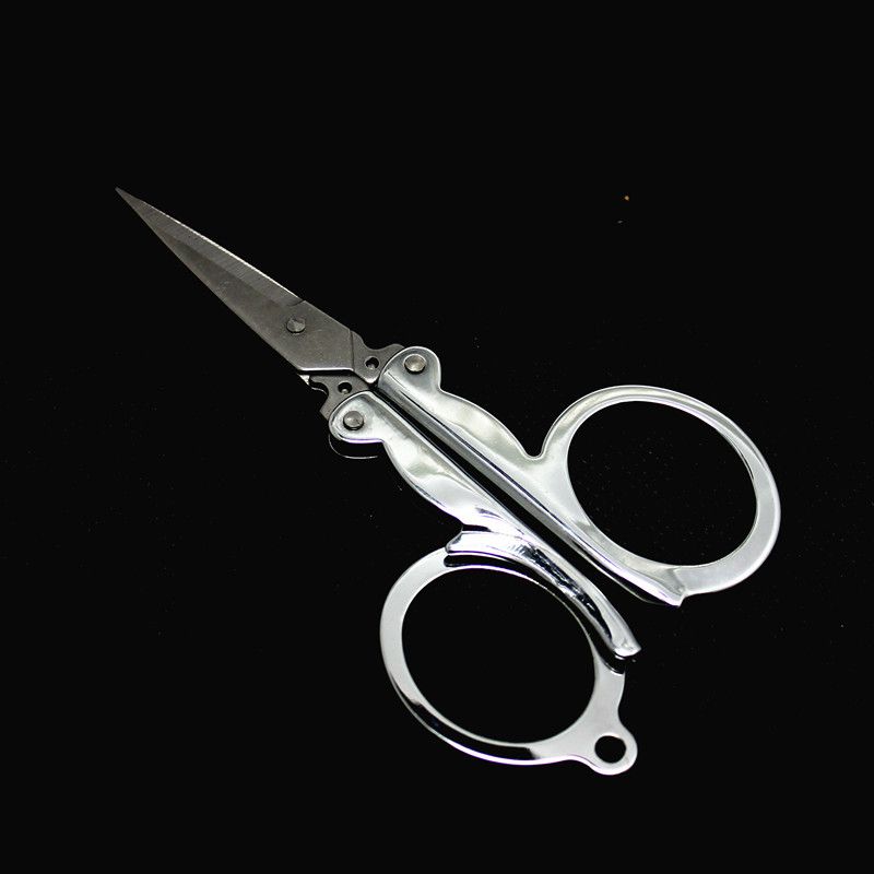 Whole Diamond Portable Folding Scissors Folding Foldable Scissors  Collapsible Medium Trip Scissors Travel Scissor Color Silver6820839 From  China Dvd, $0.67