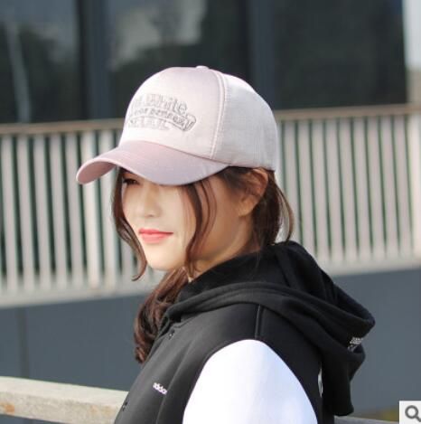 ZHF Cappello Viola Femminile Versione Coreana di Semplice Berretto da Baseball Moda Angelo Giapponese Berretto Rosso Netto Maschile