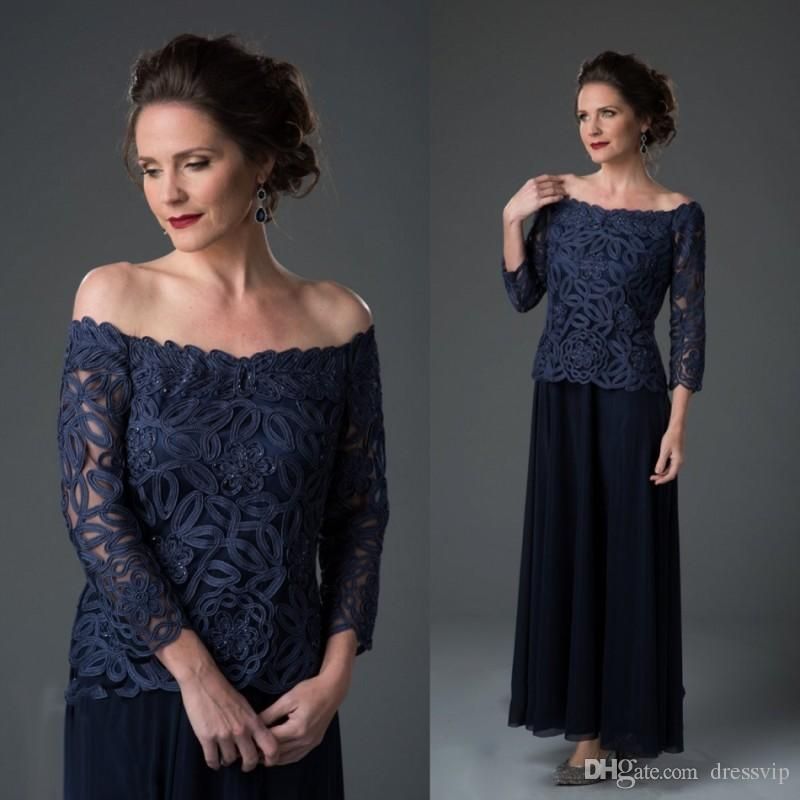 mother of the bride pant suits navy blue