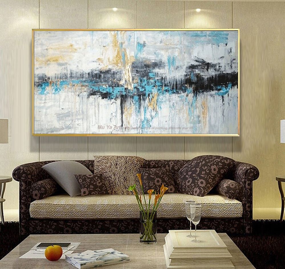 tensión sombrero oxígeno Arte Abstracto Pintura Moderna Arte De La Pared Lienzo Cuadros Grandes  Pinturas Murales Pintura Al Óleo Hecha A Mano Para Sala De Estar Decoración  De La Pared Arte Y18102209 De 117,42 € | DHgate