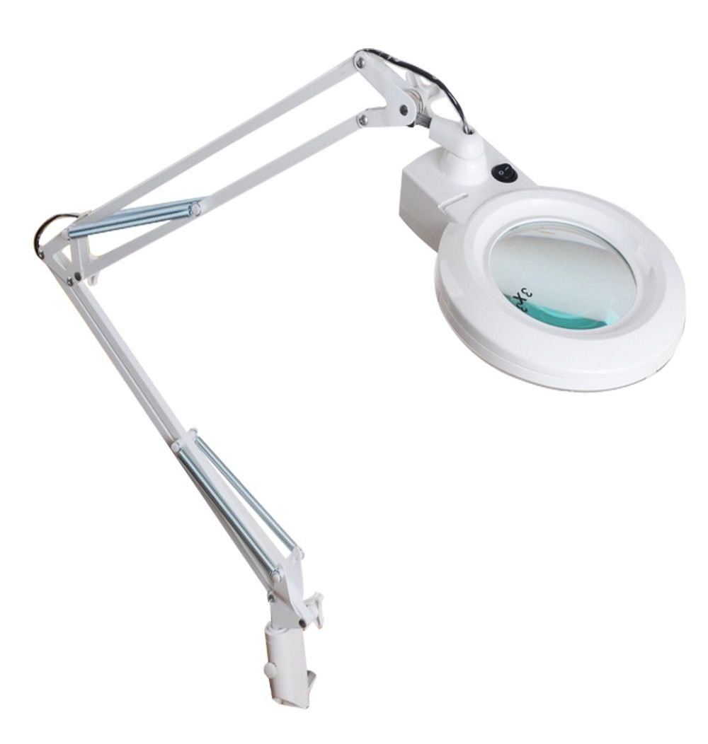 2020 Clamp On Swing Arm Lighted Changeable Magnifying Len Lamp