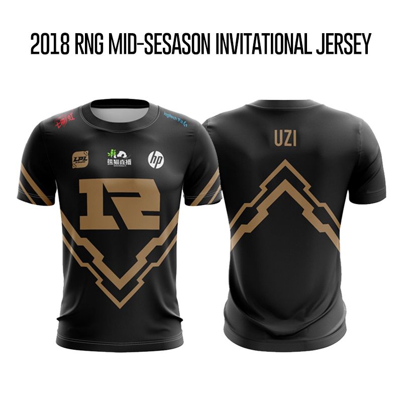 2018 Mid Season Invitational S Rng T Shirt Men Uzi T Shirt Chinese Team Royal Never Giveup Team Jersey Uzi T Shirt One Day Shirts Themed Shirts From Missher 30 4 Dhgate Com