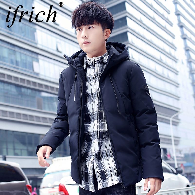 2019 Brand Winter Jacket Men Clothes 2018 Casual Hooded Collar Fashion Winter Coat Men Parka Outerwear Warm Slim Fit 4XL Korean Mens From Blueberry15,