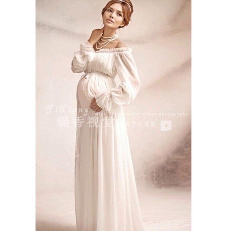 white maternity dress for wedding