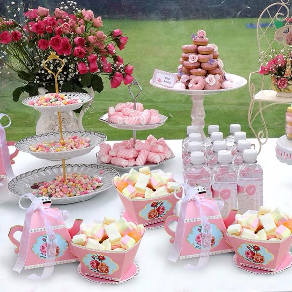 Details about   20Pcs Candy Boxes Teapot Tea Party Favors Box Birthday Wedding Party Decors BZ2 