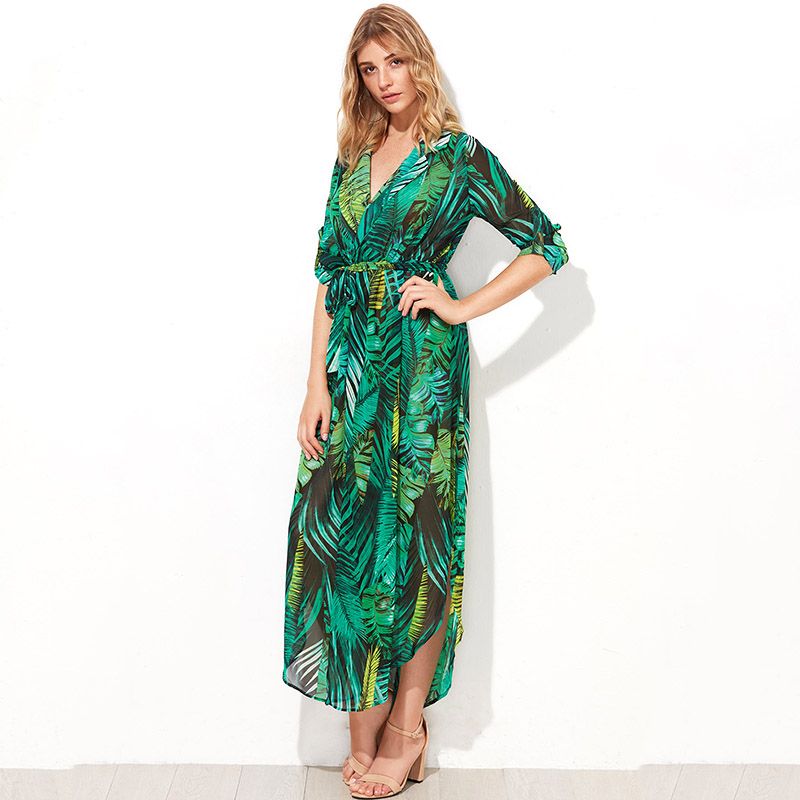 pretty kitty green dress