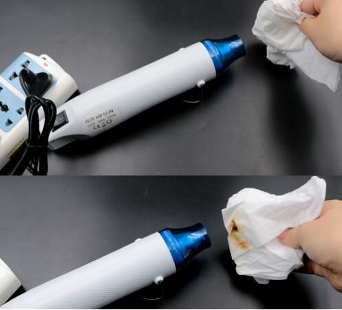 300W Heat Gun Electric Power Mini Hot Air Gun Blower with Shrink Tubing  Heat Shrink Gun for DIY Craft Wrap Plastic Rubber Stamp