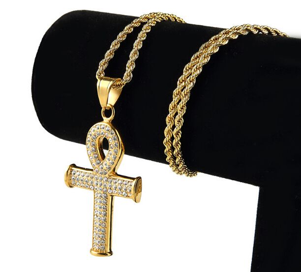 crystal ankh necklace