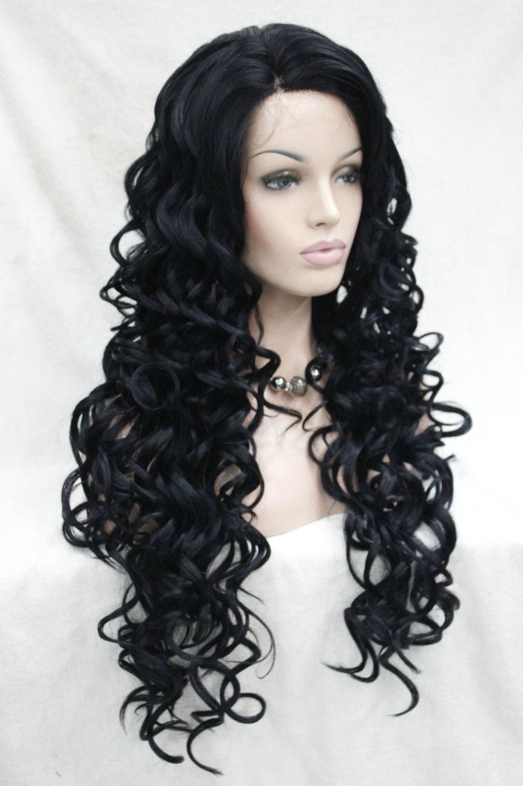 New Lace Front Ombre Jet Black High Quality Heat Ok Hair Long