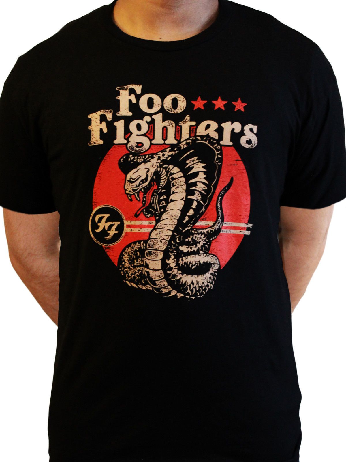 Luminancia Desarrollar recuperar Camiseta de Foo Fighters Cobra Snake Oficial Negro Dave Grohl Sonic Highway  I232