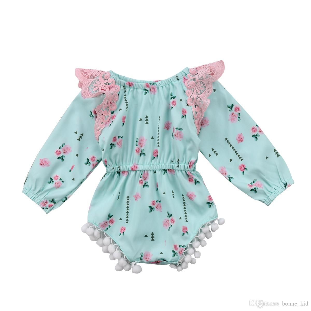 baby girl green romper