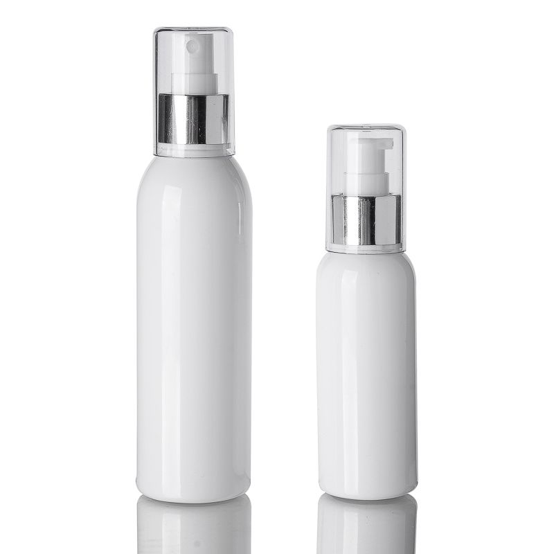 white plastic spray bottles