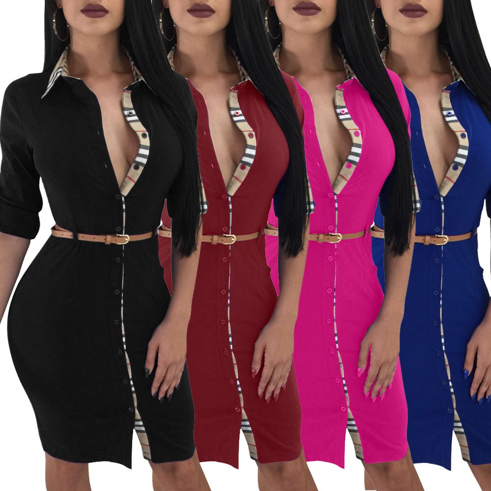 womens red t shirt dress