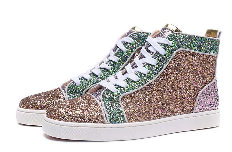glitter high tops womens