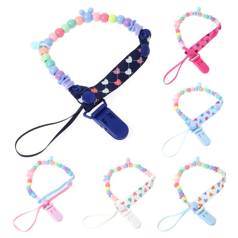 Metal Feeding Geflochtenen Säugling Schnullerkette Schnuller Clip Nippel Halter