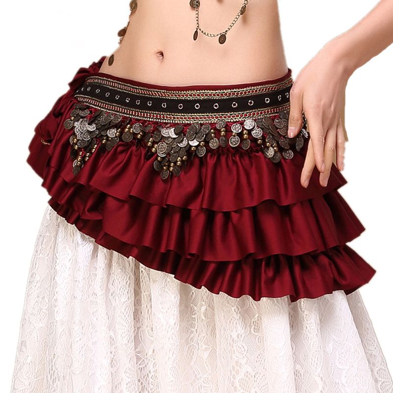 Gold Belly Dance Coin Belt Tribal Gypsy Hip/Waist Accessory for Dancing 