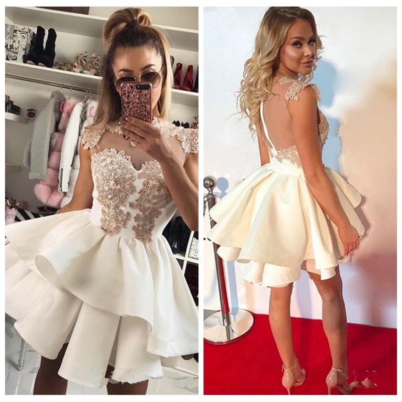 tiered cocktail dress