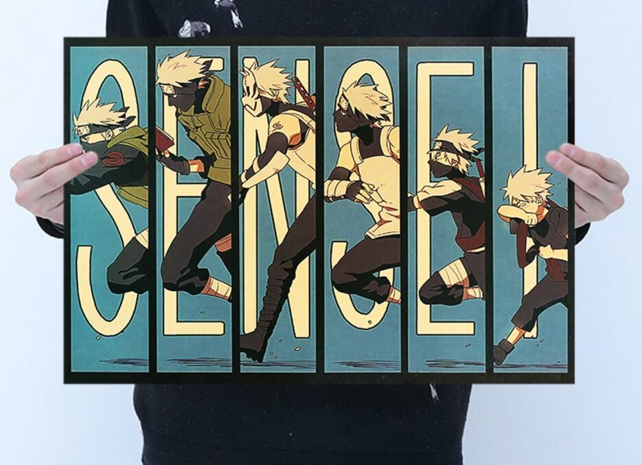 Wholesale high quality Brown Poster animation Uzumaki Naruto Hokage Stickers and Mural for your home and business brown paper about 50*35cm Wholesale high quality Brown Poster animation Uzumaki Naruto Hokage Stickers and Mural for your home and business brown paper about 50*35cm