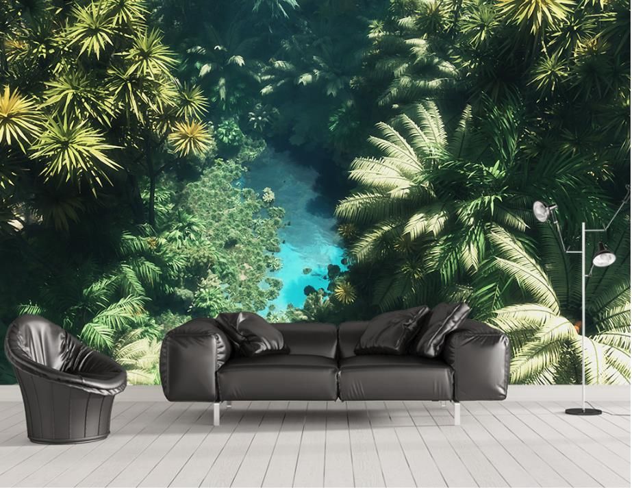 Grosshandel Moderne 3d Tapete Wohnzimmer Europaischen Tropischen Regenwald Landschaft Tapete Wohnkultur Wasserdichte Tapete Fur Badezimmer Hohe Qualitat Von Yeyueman1111 8 91 Auf De Dhgate Com Dhgate