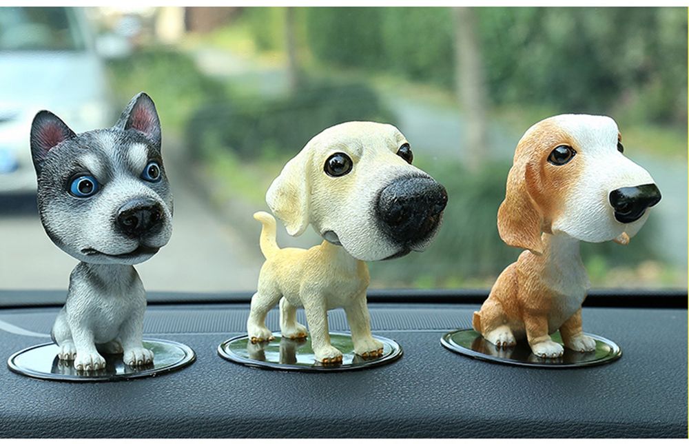 SHOP YJX Ornements de Voiture Mignon tremblements en r/ésine Chiot Chiot Figurines Automobile int/érieure Tableau de Bord de Tableau de Bord /à Domicile ameublement d/écoration Cadeaux