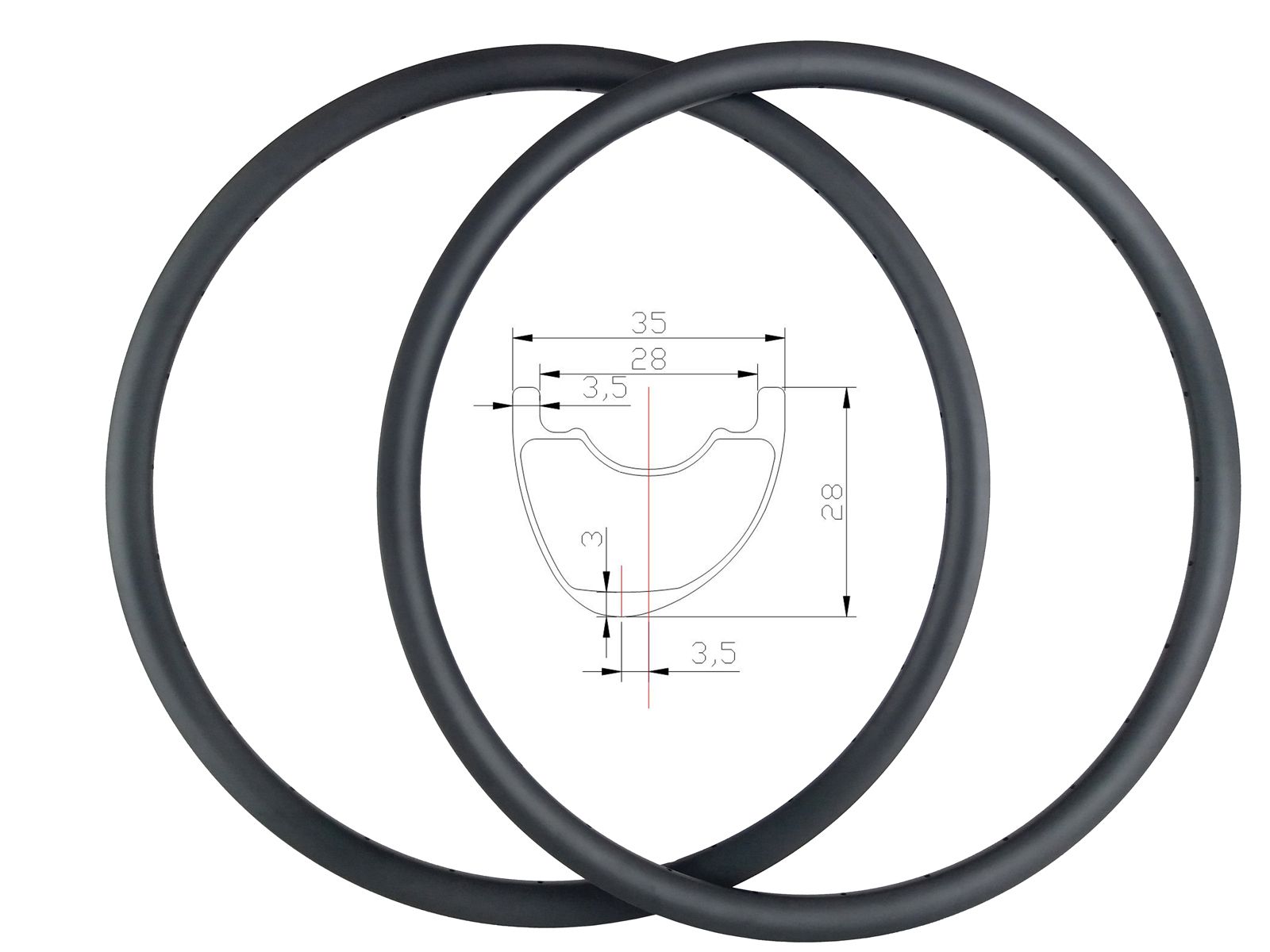 asymmetric bike rims