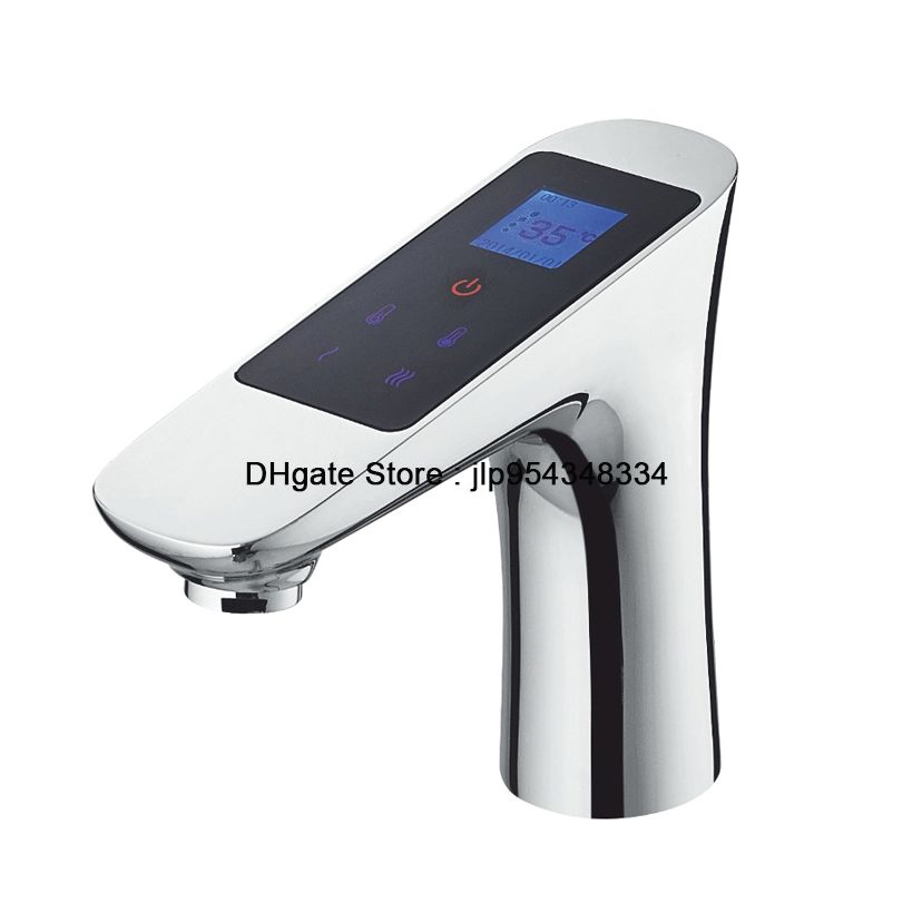 2021 Digital Temperature Control Faucet/Digital Water Saving Brass Basin Faucets/LED Electronic