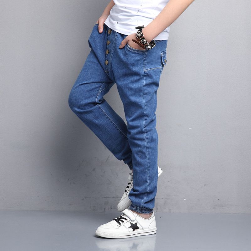 Compra Pantalones De Mezclilla Para Niños Adolescentes Jeans Tamaño Grande  Otoño Niños Pantalones Primavera Niños Partes De Abajo 4 6 8 9 10 12 14  Años Niños Pantalones Harem Barato | Entrega Rápida Y Calidad | Es.Dhgate