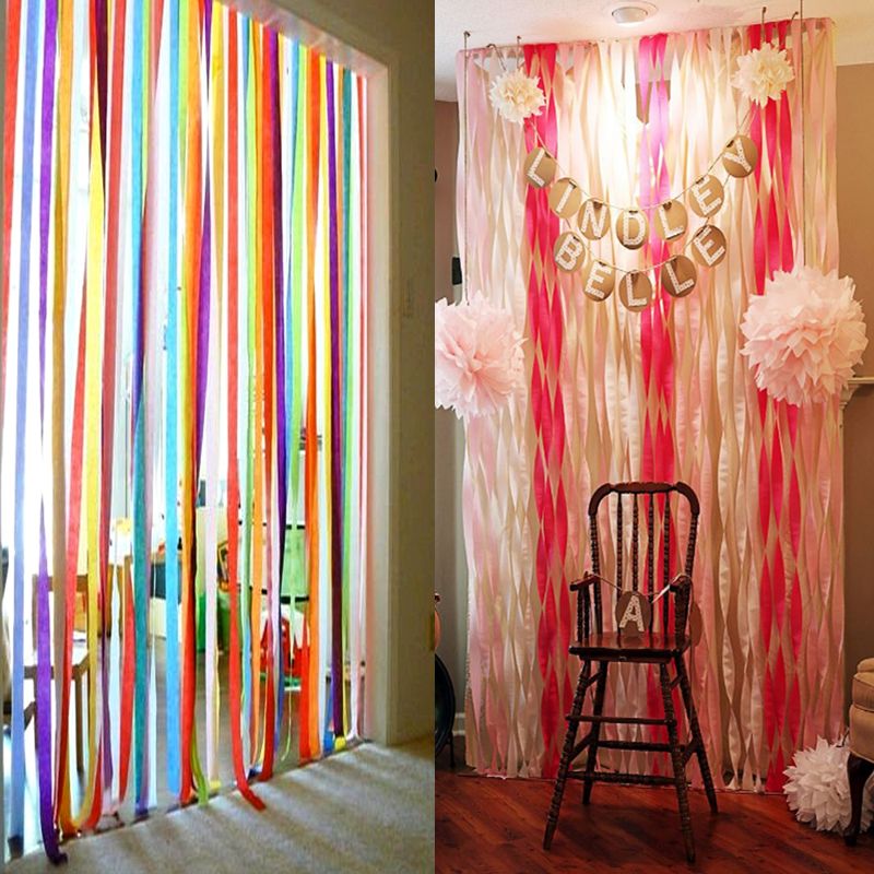 Fashion 1 Roll Crepe Paper Streamer Roll Wedding Birthday Party