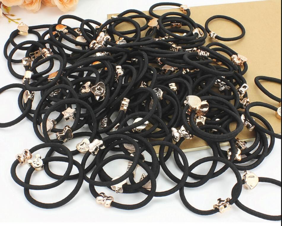 2019 New Korean Hair Accessories For Women Black Elastic Hair