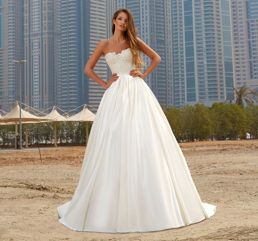 Robe bustier longue mariage clearance