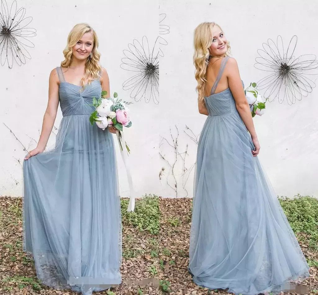 plus size dusty blue bridesmaid dresses