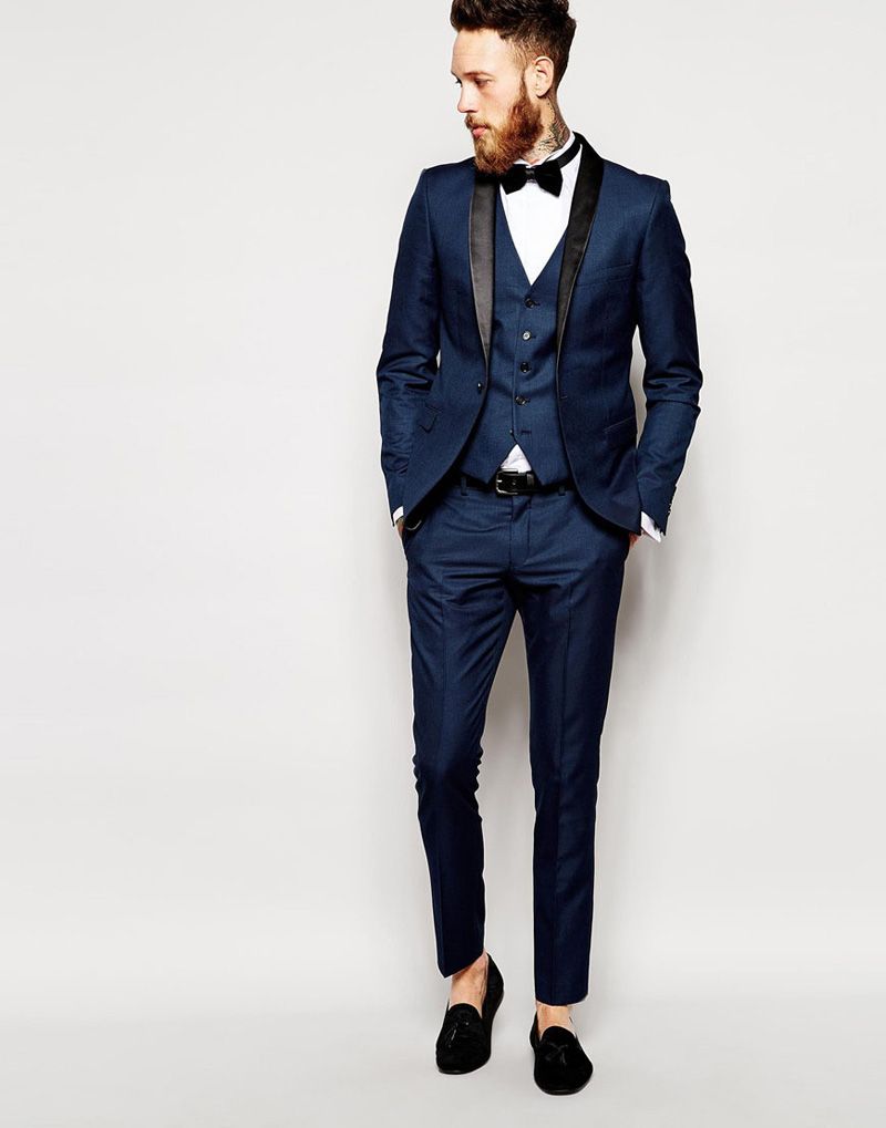Abito Da Uomo Con Collo Sciallato In Stile Smoking Con Spallina Sottile  Abito Da Uomo In Cotone Con Spallina Groomsman E Spallina Giacca +  Pantaloni + Cravatta + Gilet Da 90,95 € | DHgate Italy