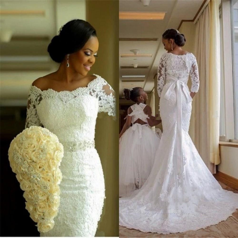 non lace wedding dress