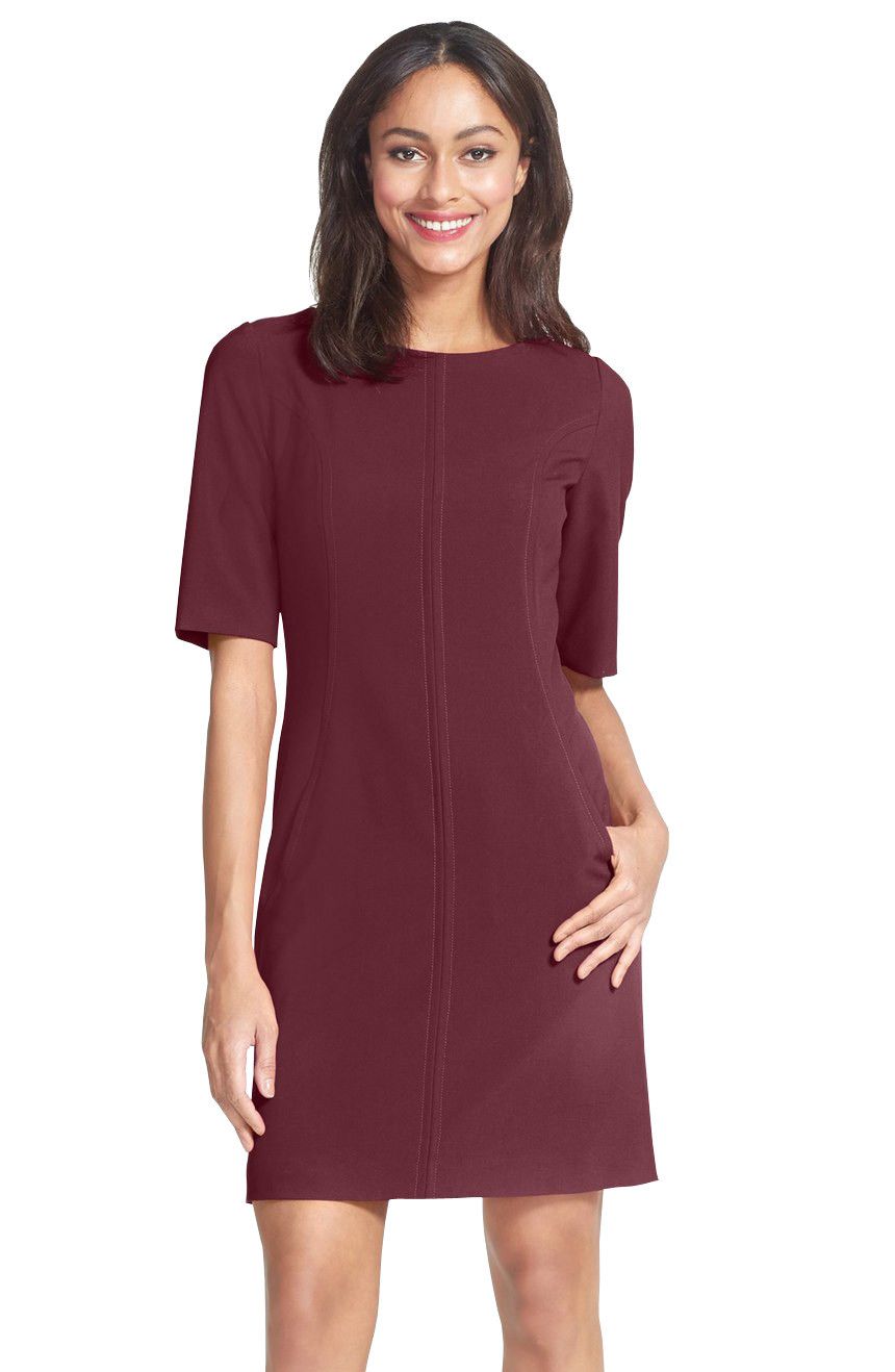 ladies shift dresses with sleeves