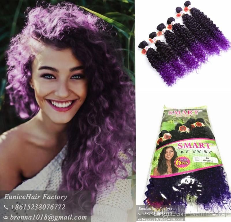 2020 Brazilian Curly Natural African Hair Weave Bundles Synthetic