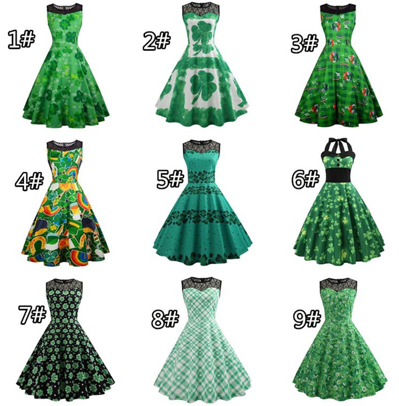 st patrick's day swing dress