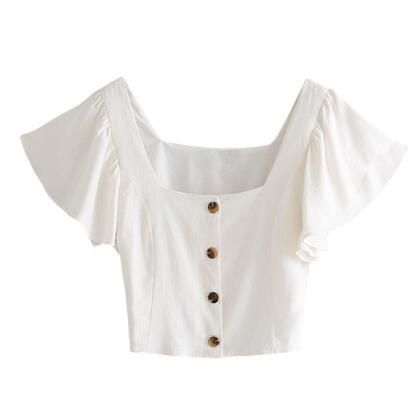 2018 de la moda europea estilo francés real de vacaciones volantes de