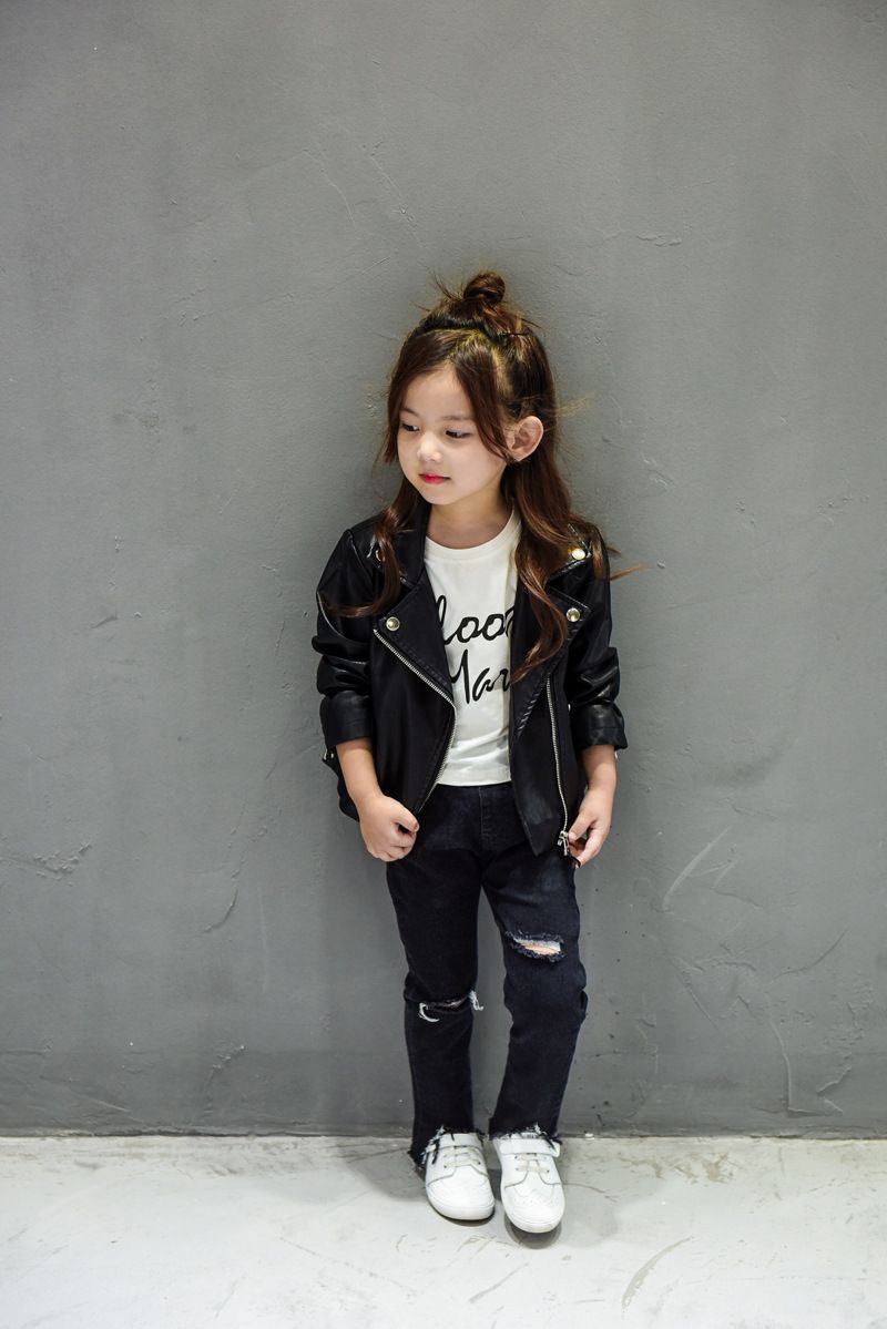 little girls leather jacket