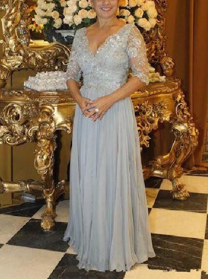 half sleeve mother of the bride dresses