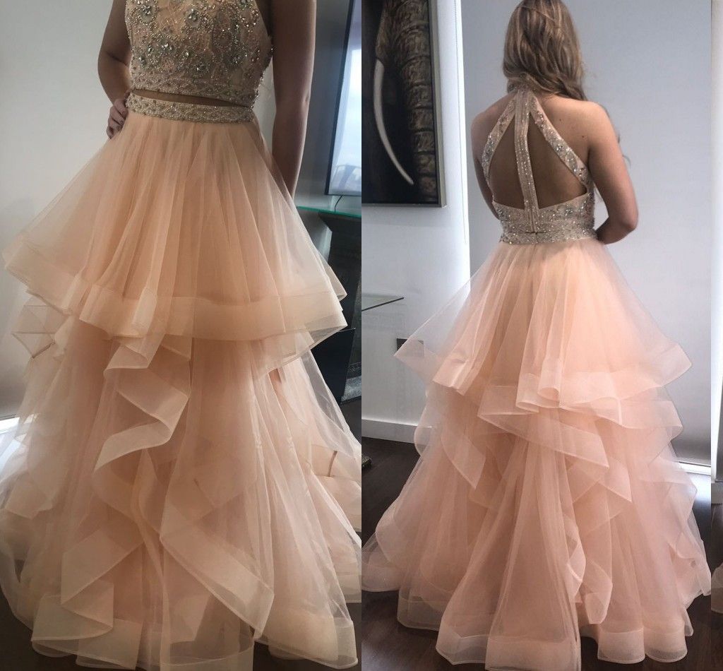 cheap 2 piece prom dresses under 50