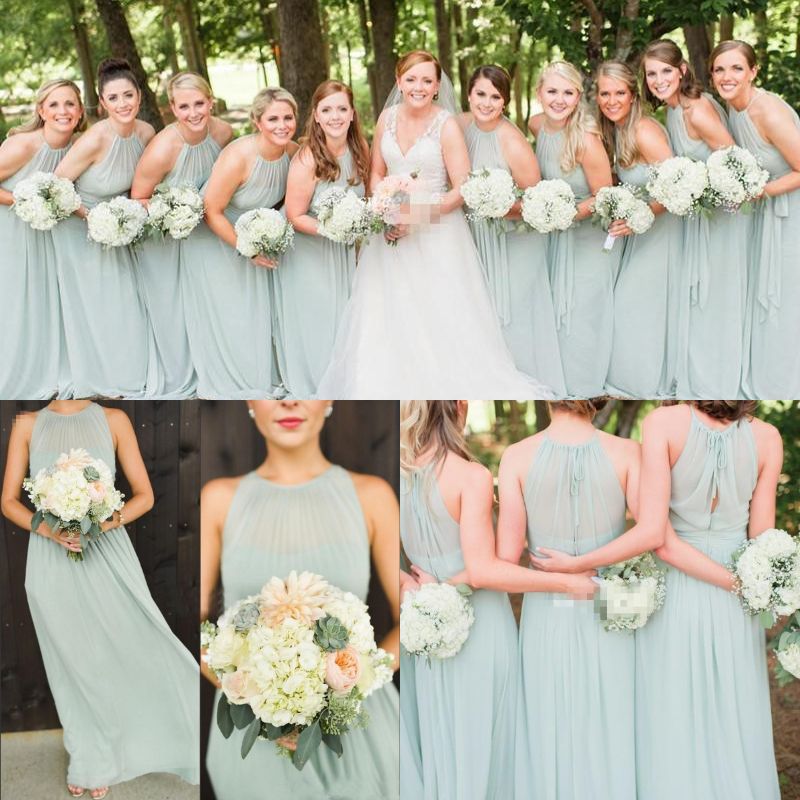 sage blue bridesmaid dresses
