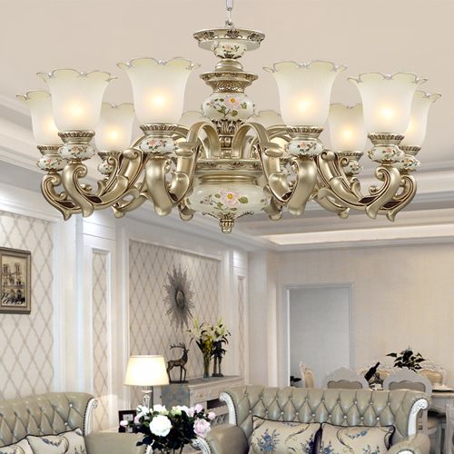 compre lamparas colgantes norte de europa colgante de luz de la lampara elegante de lujo clasico estadounidense real lujoso led iluminacion colgante