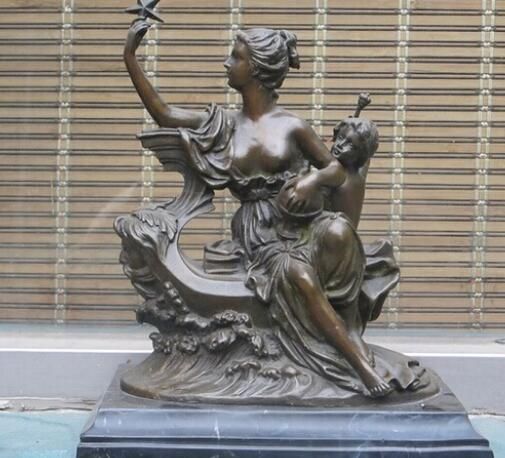 12 اليونان الأسطورة اليونانية البرونزية تمثال الفن إلهة الحب والجمال أفروديت 2021 من Statue5858 3 014 42ر س موبايل Dhgate