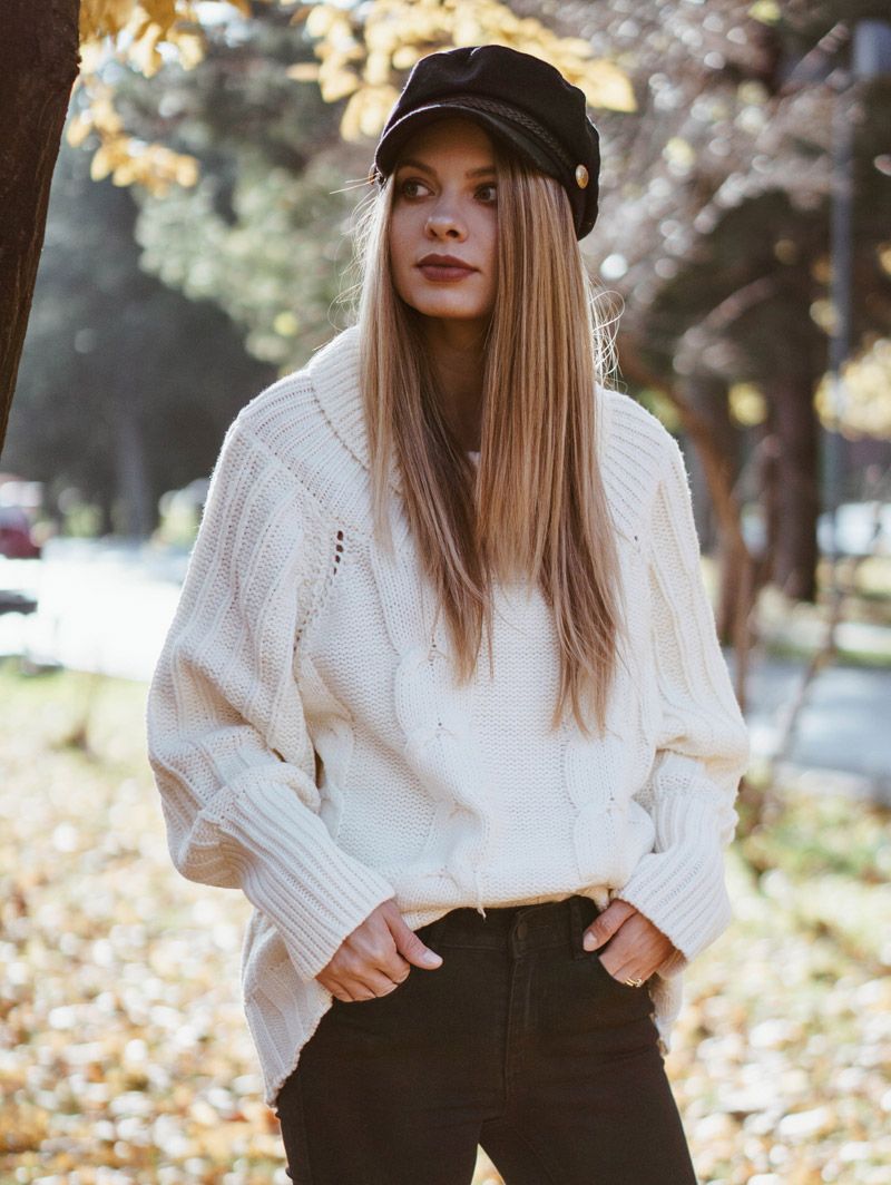 Großhandel ZAN.STYLE Rollkragen Cable Knit Chunky Pullover Frauen Beiläufige Feste Weiße Winter Rib Oversize Pullover Warme Herbst Jumper Pullover Von Großhandel ZAN.STYLE Rollkragen Cable Knit Chunky Pullover Frauen Beiläufige Feste Weiße Winter Rib Oversize Pullover Warme Herbst Jumper Pullover Von
