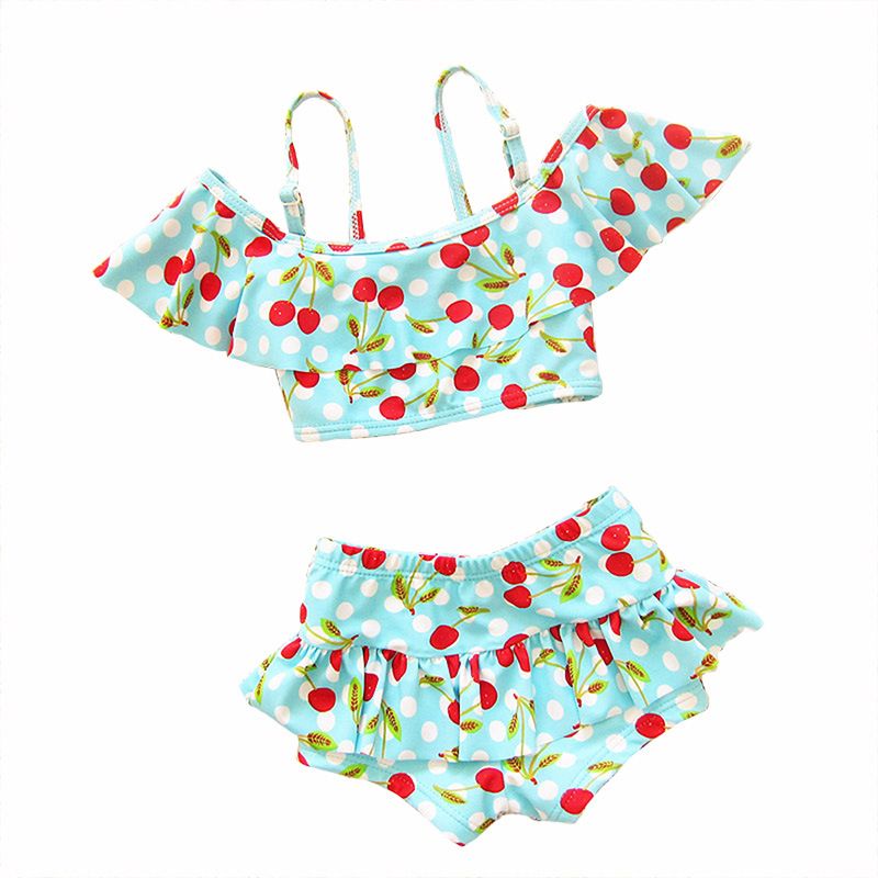 cherry swimsuit two piece