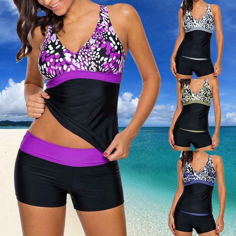 tankini boyshort swimsuit